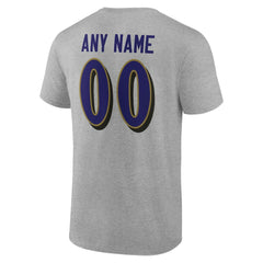 Team Authentic Personalized Name & Number T-Shirt - Baltimore Ravens