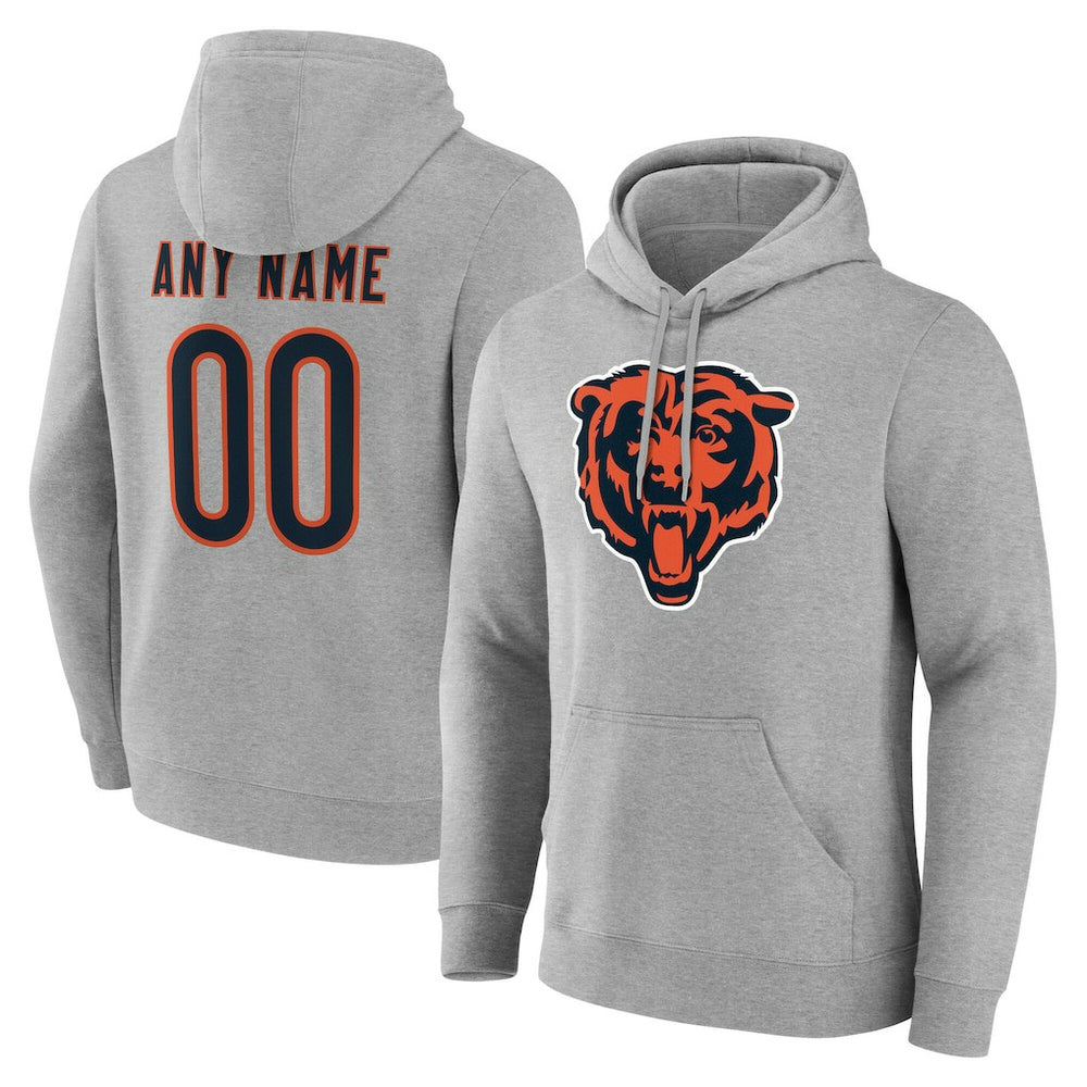 Team Authentic Personalized Name & Number Hoodie - Chicago Bears