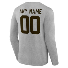 Team Authentic Personalized Name & Number Long Sleeve T-Shirt - Cleveland Browns