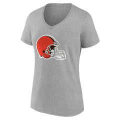 Women's Team Authentic Personalized Name & Number V-Neck T-Shirt - Cleveland Browns
