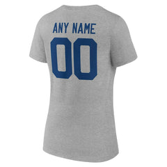 Women's Team Authentic Personalized Name & Number V-Neck T-Shirt - Indianapolis Colts