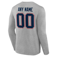 Team Authentic Personalized Name & Number Long Sleeve T-Shirt - New England Patriots