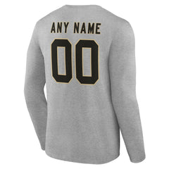 Team Authentic Personalized Name & Number Long Sleeve T-Shirt - New Orleans Saints