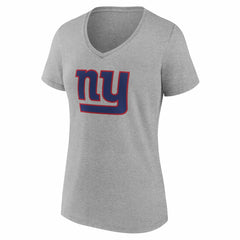 Women's Team Authentic Personalized Name & Number V-Neck T-Shirt - New York Giants