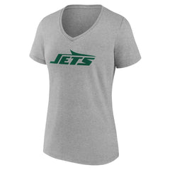 Women's Team Authentic Personalized Name & Number V-Neck T-Shirt - New York Jets