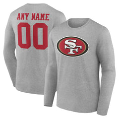 Team Authentic Personalized Name & Number Long Sleeve T-Shirt - San Francisco 49ers