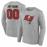 Team Authentic Personalized Name & Number Long Sleeve T-Shirt - Tampa Bay Buccaneers