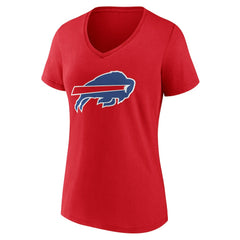 Women's Team Authentic Personalized Name & Number V-Neck T-Shirt - Buffalo Bills