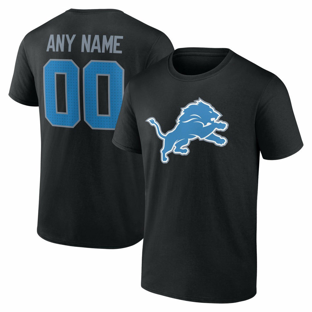 Team Authentic Personalized Name & Number T-Shirt - Detroit Lions