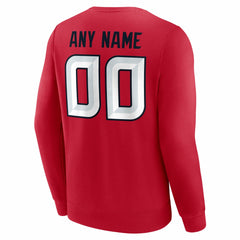Team Authentic Personalized Name & Number Sweatshirt - Houston Texans