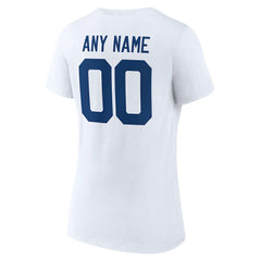 Women's Team Authentic Personalized Name & Number V-Neck T-Shirt - Indianapolis Colts