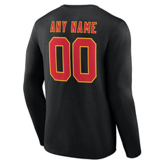 Team Authentic Personalized Name & Number Long Sleeve T-Shirt - Kansas City Chiefs