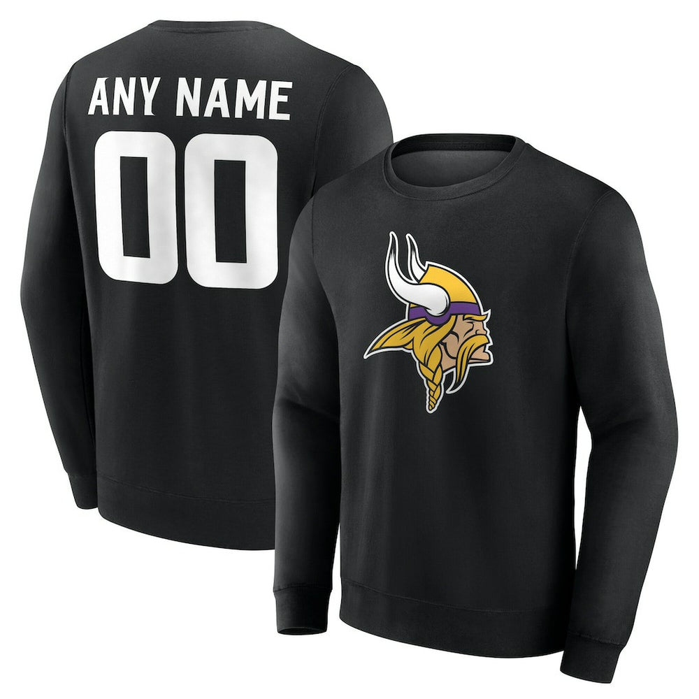 Team Authentic Personalized Name & Number Sweatshirt - Minnesota Vikings