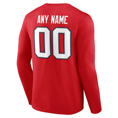 Team Authentic Personalized Name & Number Long Sleeve T-Shirt - New England Patriots