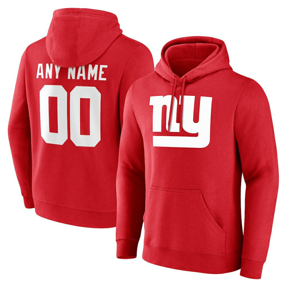 Team Authentic Personalized Name & Number Hoodie - New York Giants