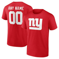 Team Authentic Personalized Name & Number T-Shirt - New York Giants