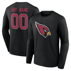 Team Authentic Personalized Name & Number Long Sleeve T-Shirt - Arizona Cardinals
