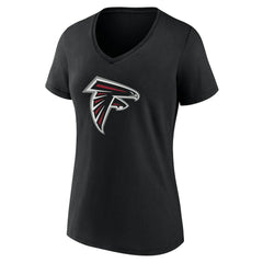 Women's Team Authentic Personalized Name & Number V-Neck T-Shirt - Atlanta Falcons