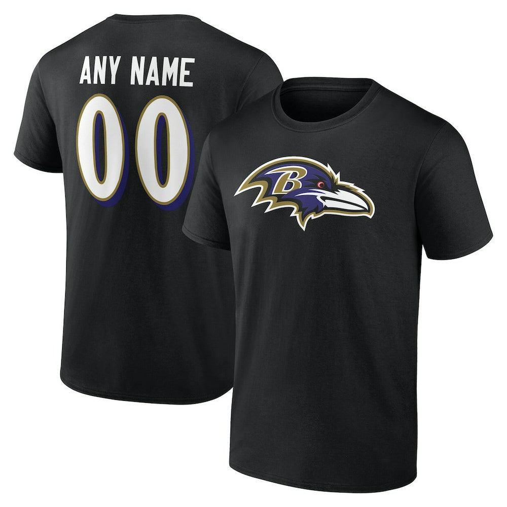 Team Authentic Personalized Name & Number T-Shirt - Baltimore Ravens