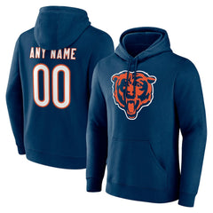 Team Authentic Personalized Name & Number Hoodie - Chicago Bears