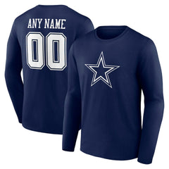 Team Authentic Personalized Name & Number Long Sleeve T-Shirt - Dallas Cowboys