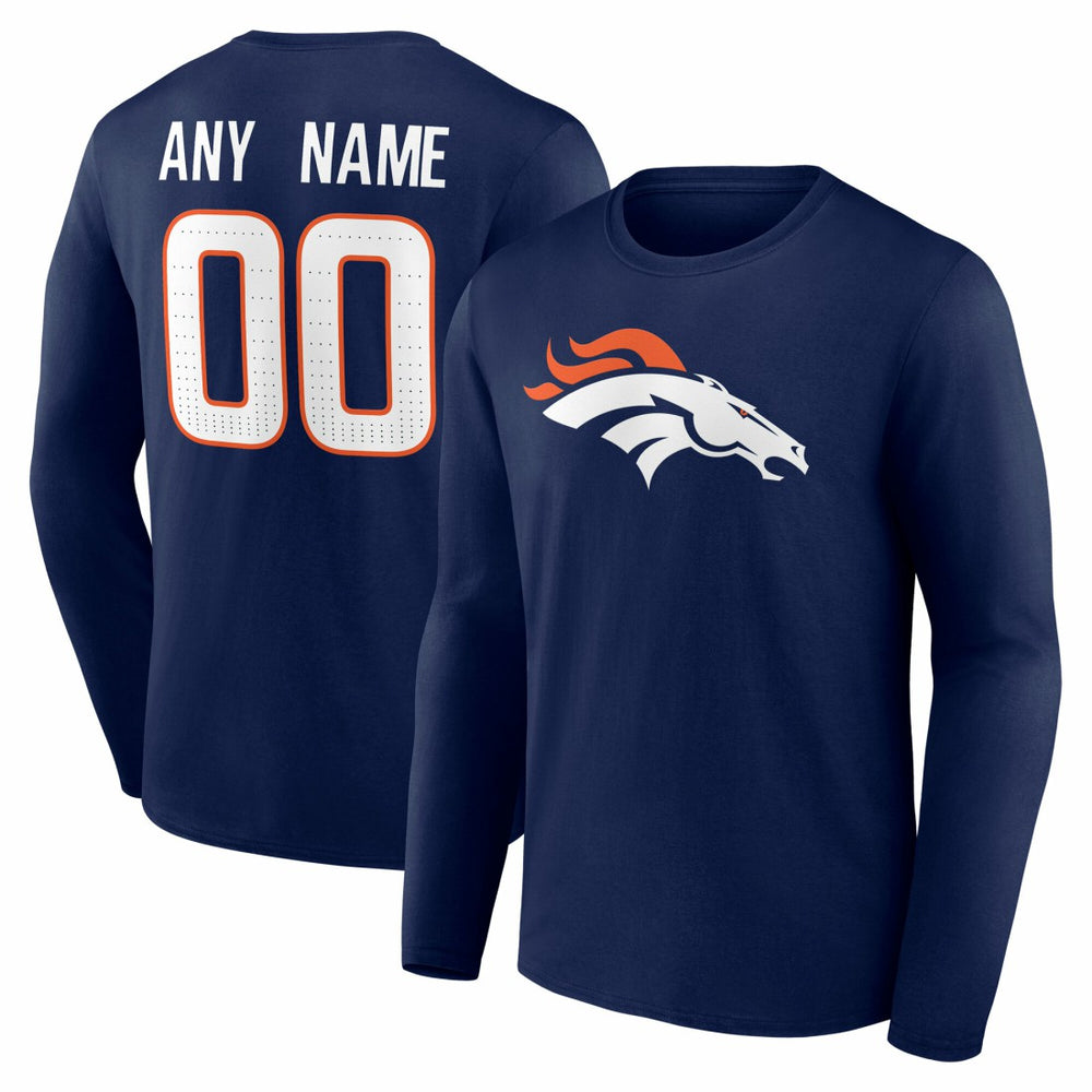Team Authentic Personalized Name & Number Long Sleeve T-Shirt - Denver Broncos