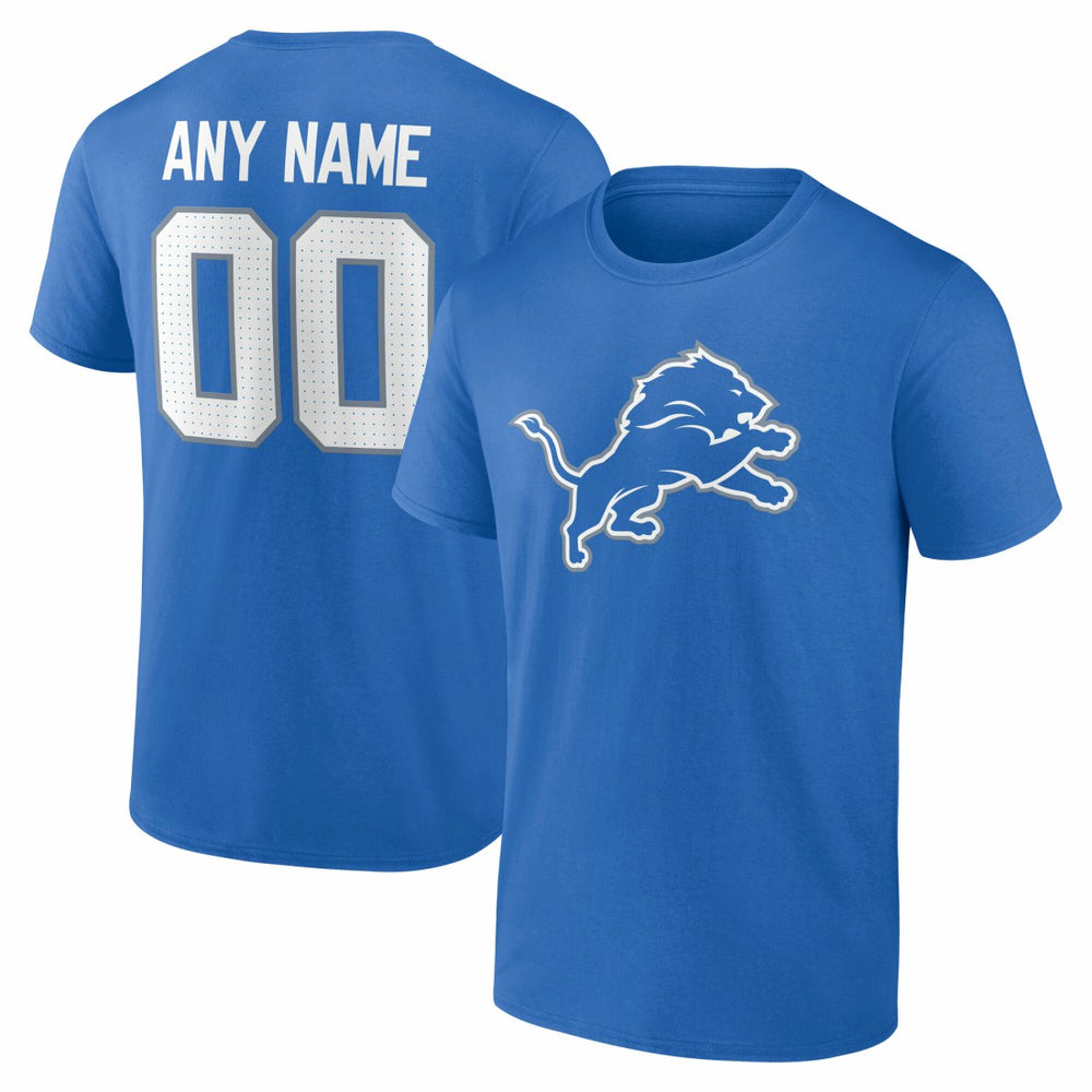 Team Authentic Personalized Name & Number T-Shirt - Detroit Lions