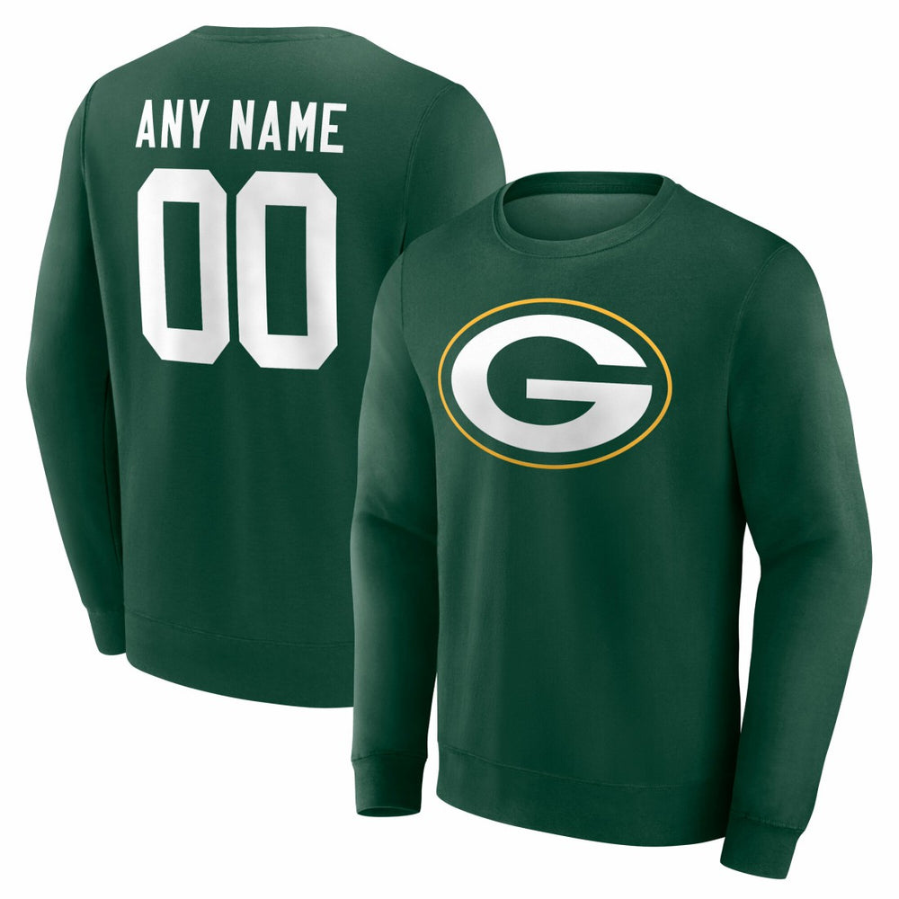 Team Authentic Personalized Name & Number Sweatshirt - Green Bay Packers