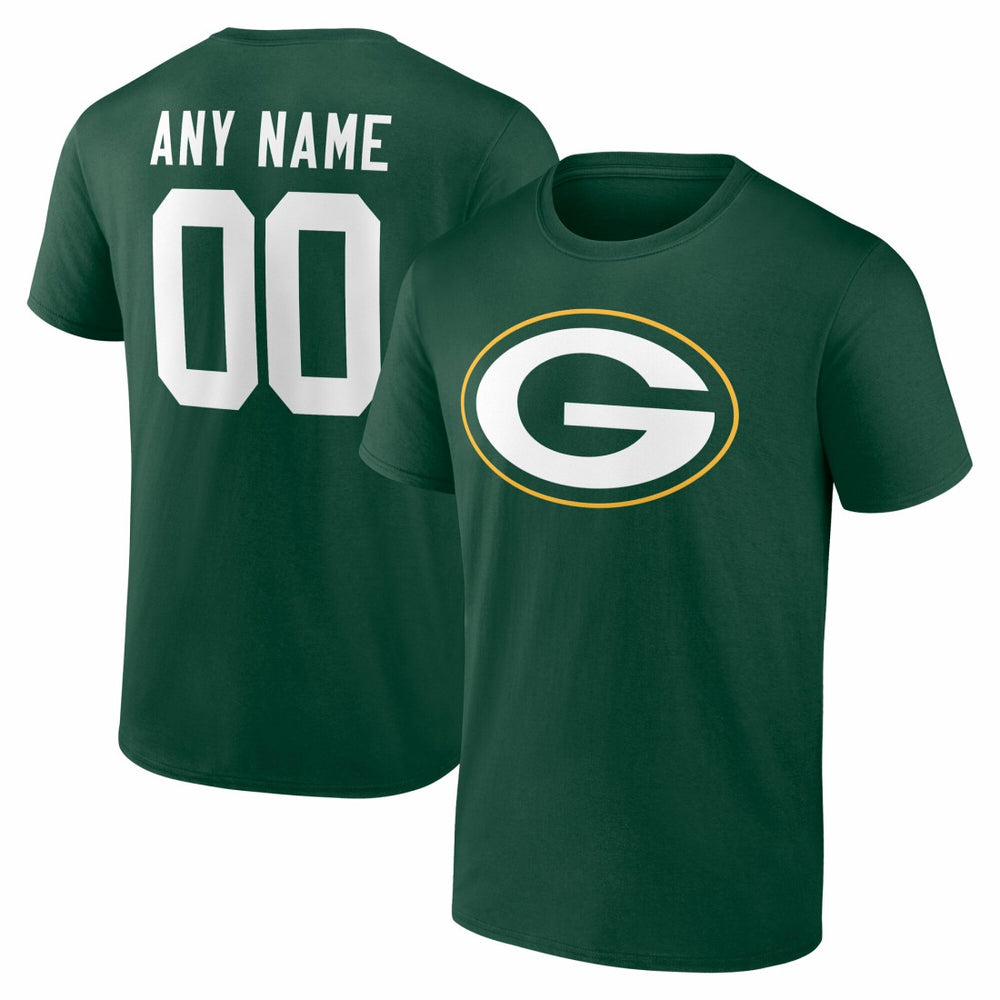 Team Authentic Personalized Name & Number T-Shirt - Green Bay Packers