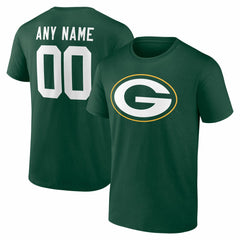 Team Authentic Personalized Name & Number T-Shirt - Green Bay Packers