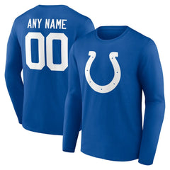 Team Authentic Personalized Name & Number Long Sleeve T-Shirt - Indianapolis Colts