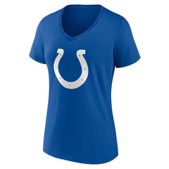 Women's Team Authentic Personalized Name & Number V-Neck T-Shirt - Indianapolis Colts