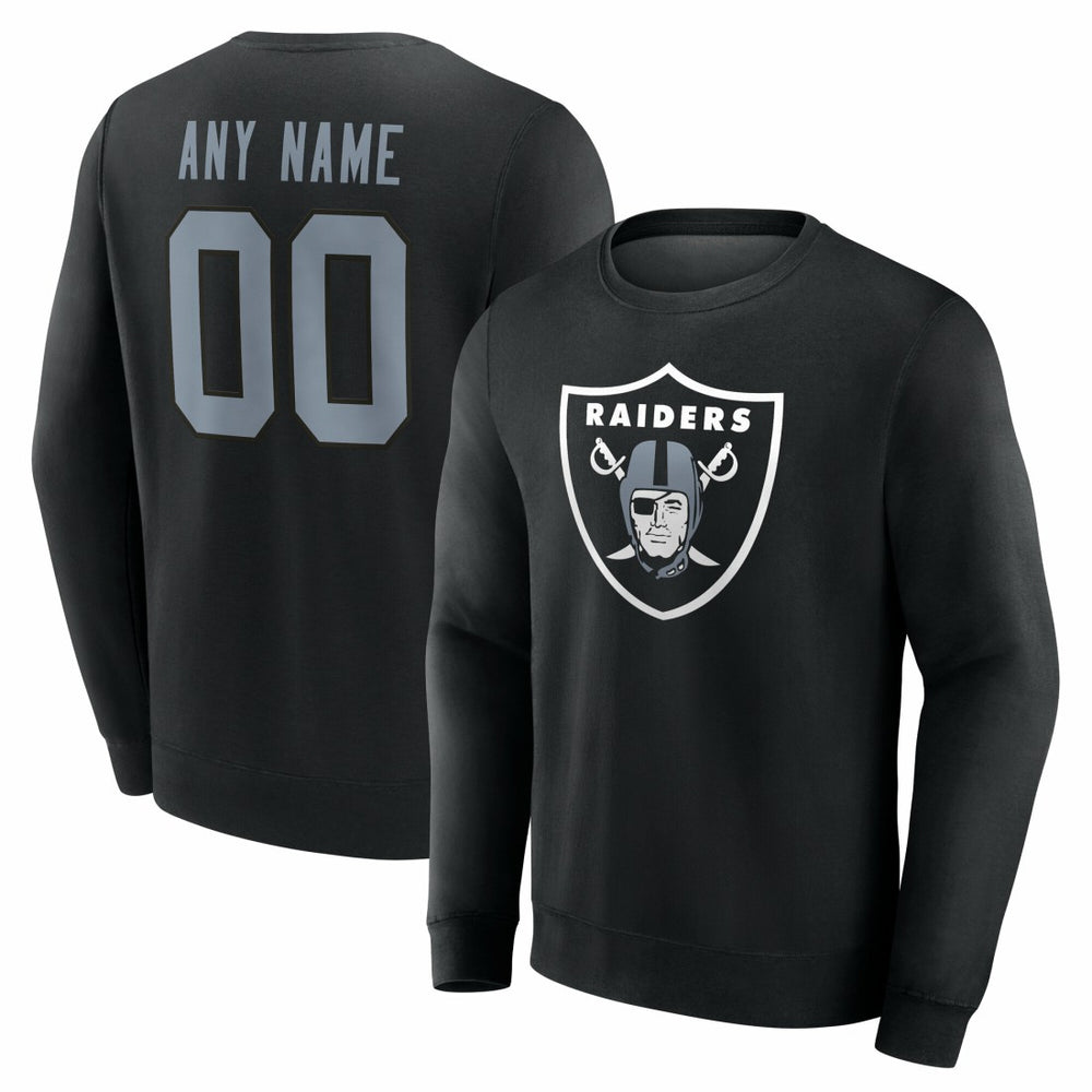 Team Authentic Personalized Name & Number Sweatshirt - Las Vegas Raiders