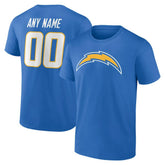 Team Authentic Personalized Name & Number T-Shirt - Los Angeles Chargers