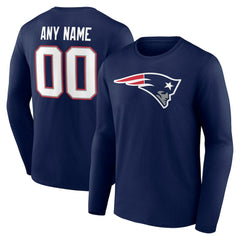 Team Authentic Personalized Name & Number Long Sleeve T-Shirt - New England Patriots