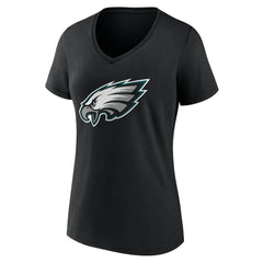 Women's Team Authentic Personalized Name & Number V-Neck T-Shirt - Philadelphia Eagles