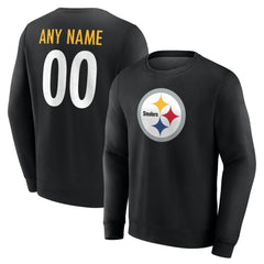 Team Authentic Personalized Name & Number Sweatshirt - Pittsburgh Steelers
