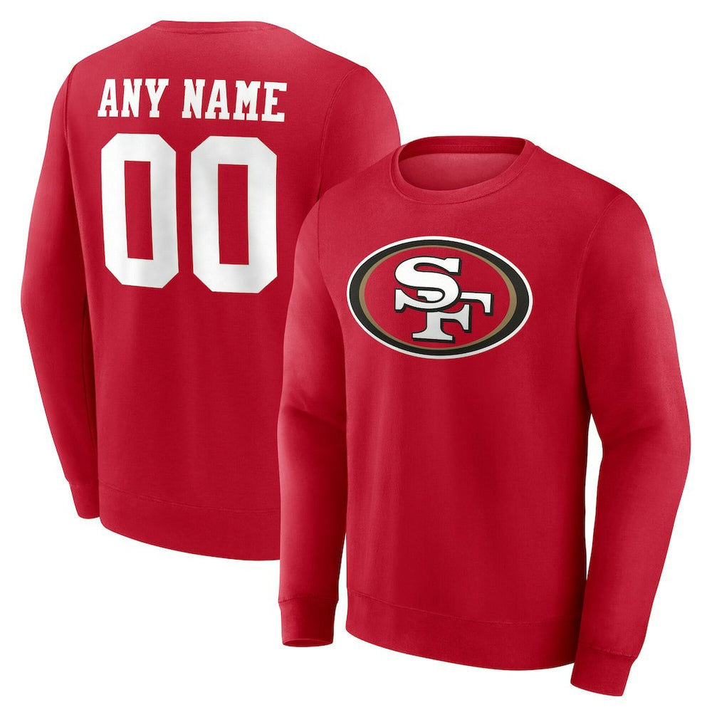Team Authentic Personalized Name & Number Sweatshirt - San Francisco 49ers