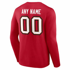 Team Authentic Personalized Name & Number Long Sleeve T-Shirt - Tampa Bay Buccaneers