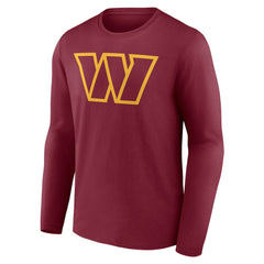 Team Authentic Personalized Name & Number Long Sleeve T-Shirt - Washington Commanders