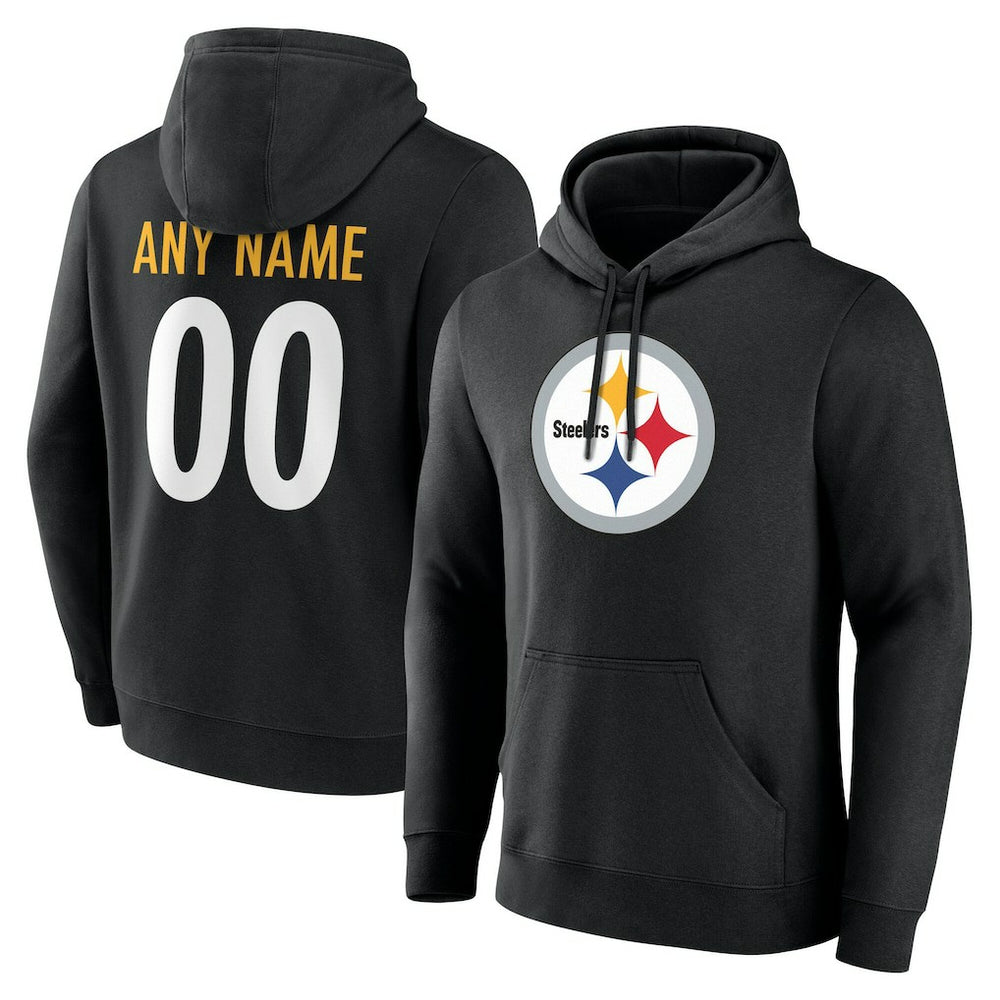 Big & Tall Team Authentic Custom Hoodie - Pittsburgh Steelers