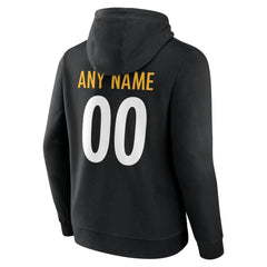 Big & Tall Team Authentic Custom Hoodie - Pittsburgh Steelers