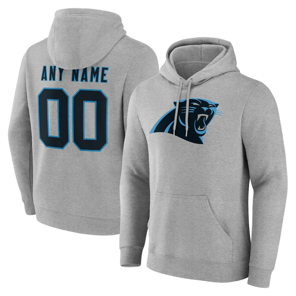 Big & Tall Team Authentic Custom Hoodie - Carolina Panthers