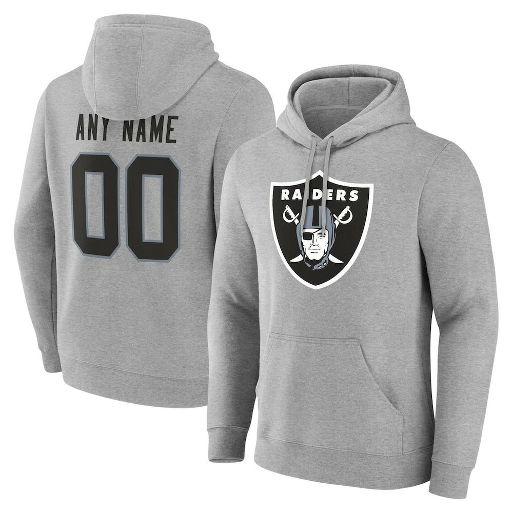 Big & Tall Team Authentic Custom Hoodie - Las Vegas Raiders