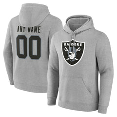 Big & Tall Team Authentic Custom Hoodie - Las Vegas Raiders