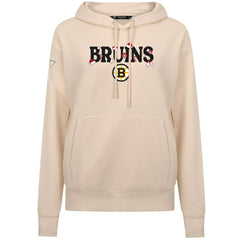 NHL Khaki Boston Bruins Levelwear Women's Festive Holiday Adorn Hoodie