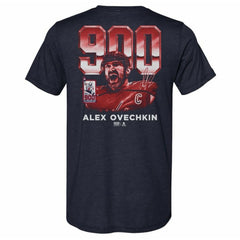 NHL Navy Alexander Ovechkin Washington Capitals 500 Level 900th Career Goal Tri-Blend T-Shirt