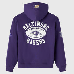 OVO x NFL Unisex Full-Zip Waffle-Lined Hoodie - Baltimore Ravens