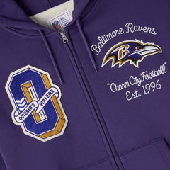 OVO x NFL Unisex Full-Zip Waffle-Lined Hoodie - Baltimore Ravens