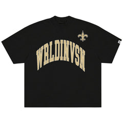 WRLDINVSN x Unisex Oversized Arch T-Shirt - New Orleans Saints